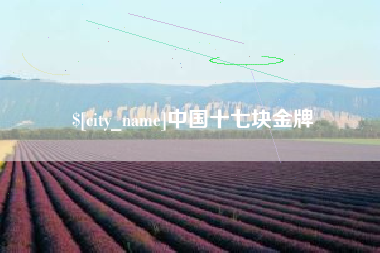 大兴安岭中国十七块金牌