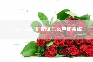 大兴安岭消防证怎么查询系统