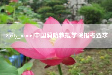 大兴安岭中国消防救援学院报考要求