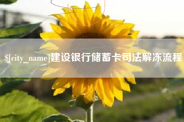 大兴安岭建设银行储蓄卡司法解冻流程
