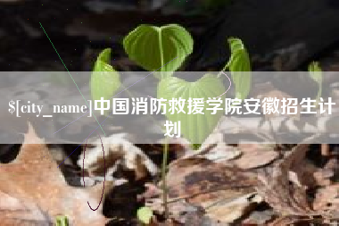 大兴安岭中国消防救援学院安徽招生计划