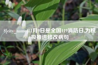 大兴安岭11月9日是全国119消防日,为积极推进修改病句