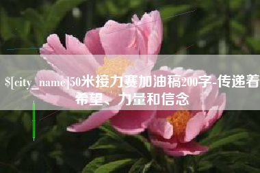 大兴安岭50米接力赛加油稿200字-传递着希望、力量和信念