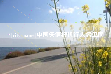大兴安岭中国失信被执行人名单网
