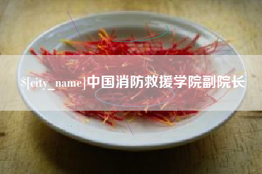 大兴安岭中国消防救援学院副院长