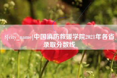 大兴安岭中国消防救援学院2021年各省录取分数线
