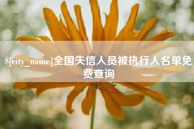 大兴安岭全国失信人员被执行人名单免费查询