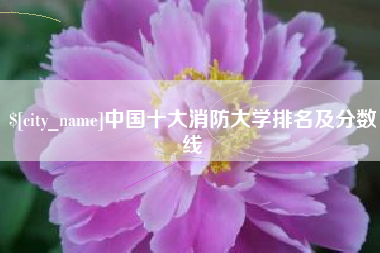 大兴安岭中国十大消防大学排名及分数线