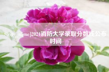 大兴安岭2024消防大学录取分数线公布时间