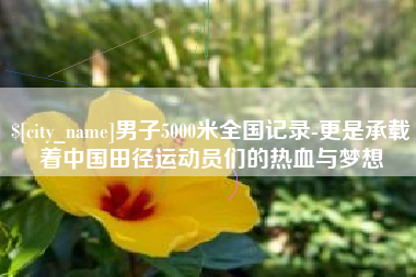 大兴安岭男子5000米全国记录-更是承载着中国田径运动员们的热血与梦想