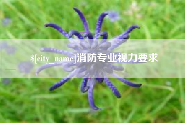 大兴安岭消防专业视力要求