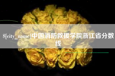 大兴安岭中国消防救援学院浙江省分数线