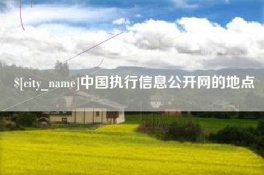 大兴安岭中国执行信息公开网的地点